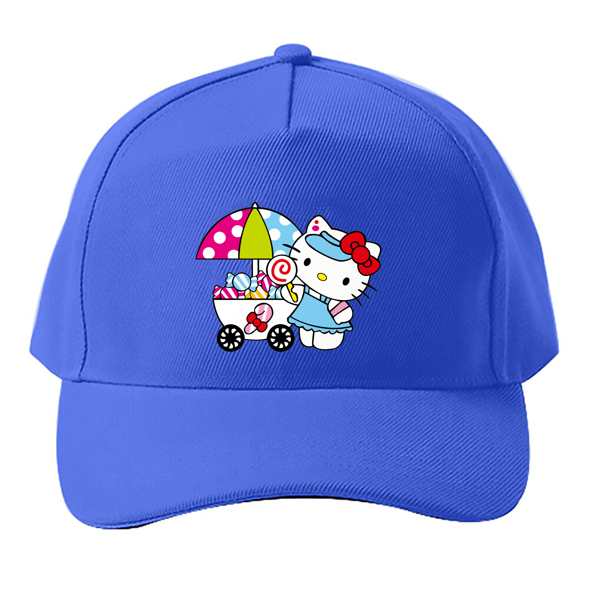 （画像用） Hello Kitty ハローキティ ベースボールキャップ 綿100％ 男女兼用 帽子 スポーツ